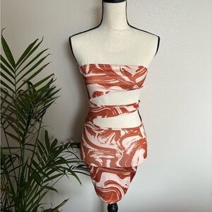 SHEIN strapless dress small